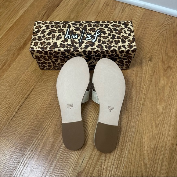 French Sole fs/ny Raffia Alibi Sandal Beige - Picture 2 of 3